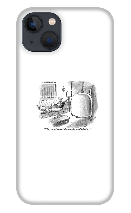 A Woman Lying On A Couch Is Next To A Person iPhone 13 Case