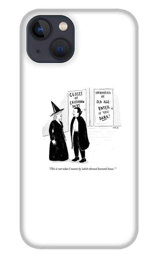 Adult-themed Haunted House iPhone 13 Case