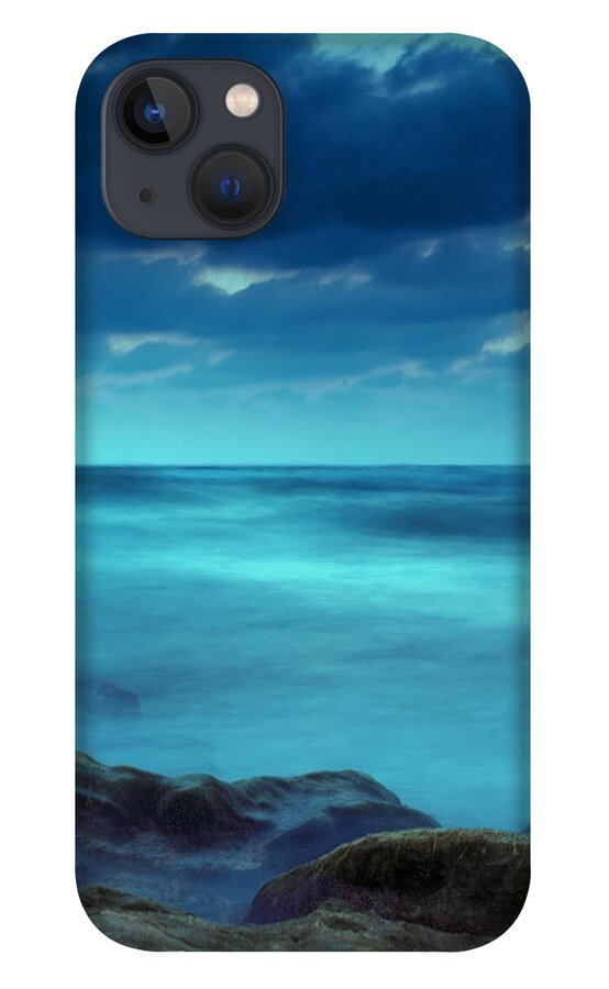 Beach iPhone 13 Case featuring the photograph After the Sunset by Meir Ezrachi