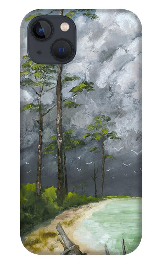 Storm iPhone 13 Case featuring the painting Ahead of the Storm by Susan Richardson