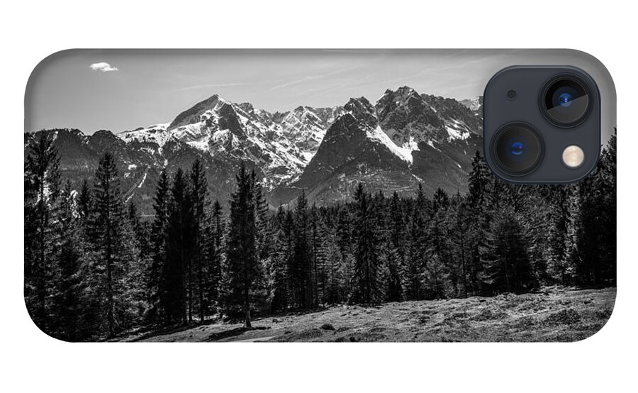 Alpspitze iPhone 13 Case featuring the photograph Alpspitze till Zugspitze II by Hannes Cmarits