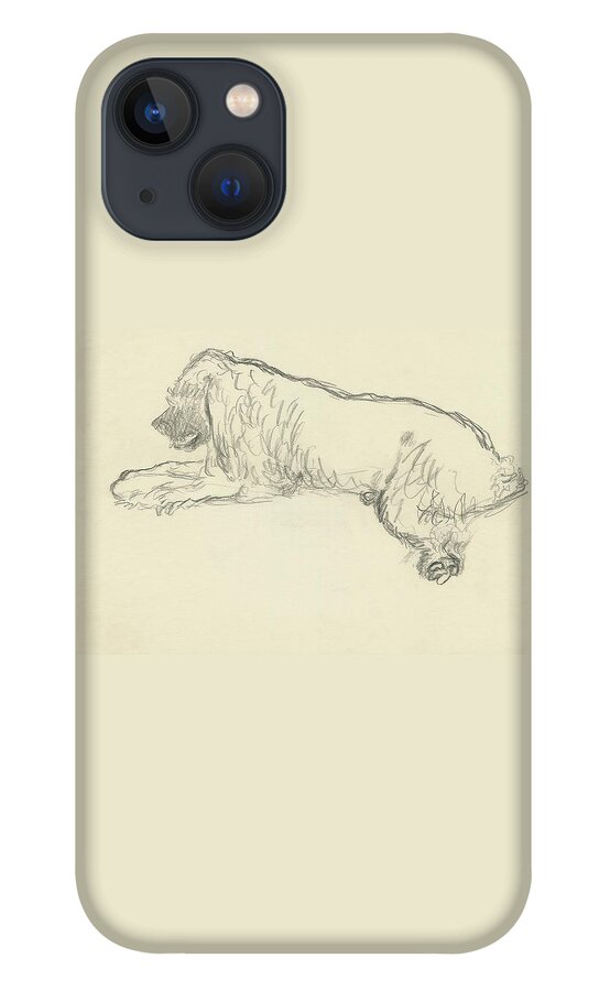 An Illustration Of A Dog iPhone 13 Case