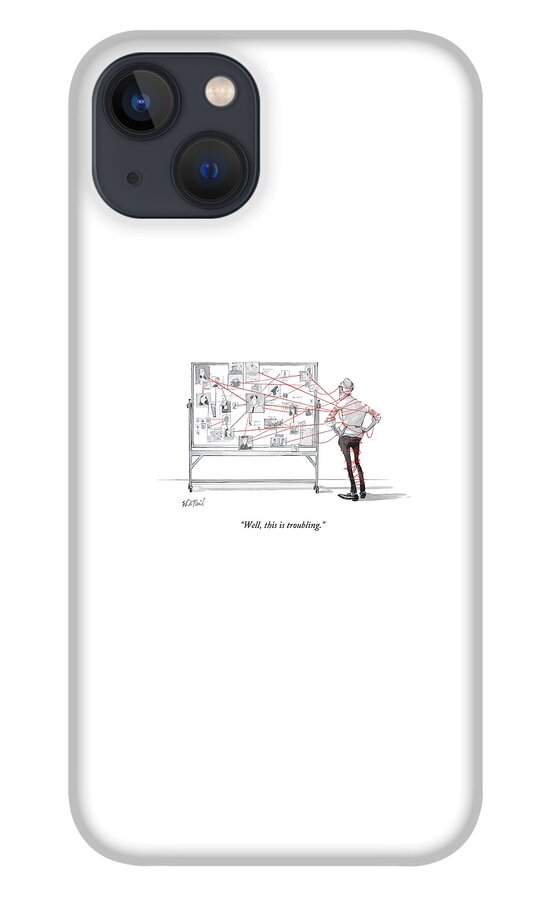 An Investigator Wrapped Up In The String iPhone 13 Case
