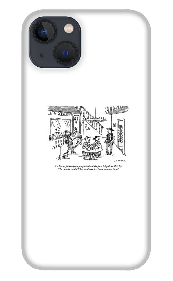 An Old Western Cowboy Speaks To Other Cowboys iPhone 13 Case
