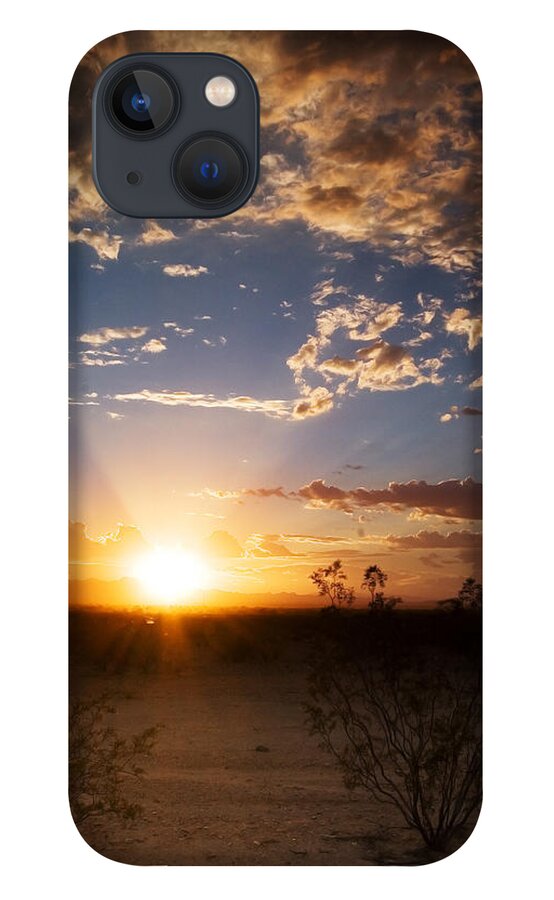 Arizona iPhone 13 Case featuring the photograph Arizona Desert Sunset by Brad Brizek