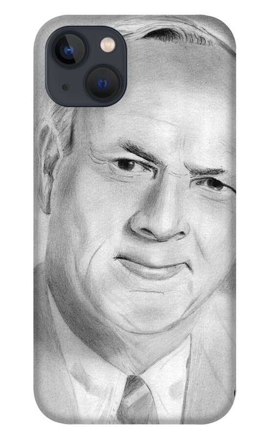 Arnold Palmer iPhone 13 Case featuring the drawing Arnold Palmer by Pat Moore