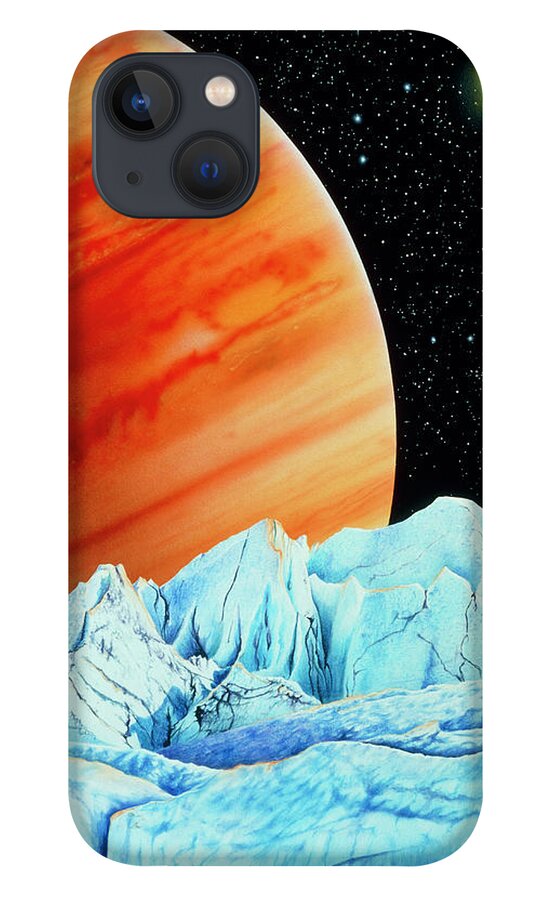 Jupiter iPhone 13 Case featuring the photograph Artwork Of Europa's Surface by Stuart Painter/science Photo Library