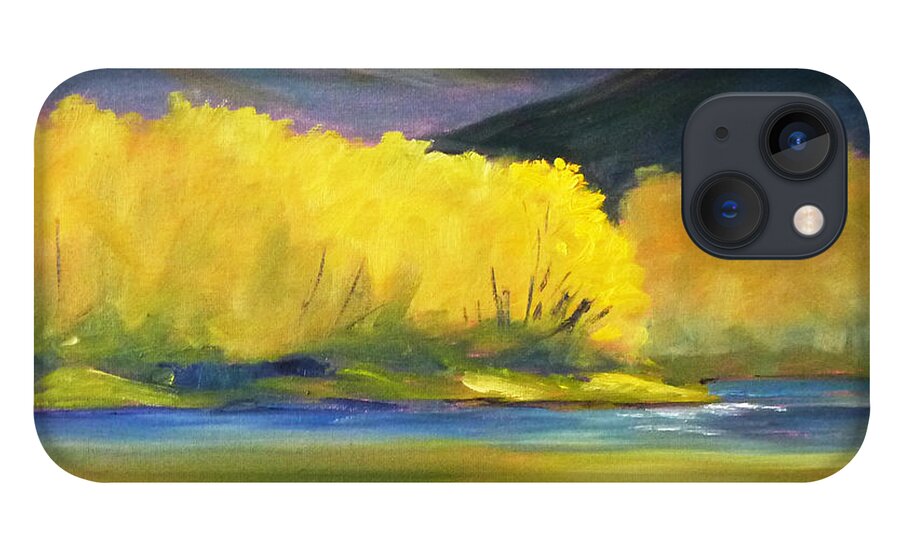 Mountain iPhone 13 Case featuring the painting Autumn Color by Nancy Merkle