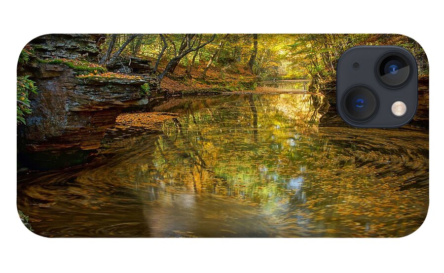 Skillet Creek iPhone 13 Case featuring the photograph Autumn Colors at Skillet Creek by Leda Robertson