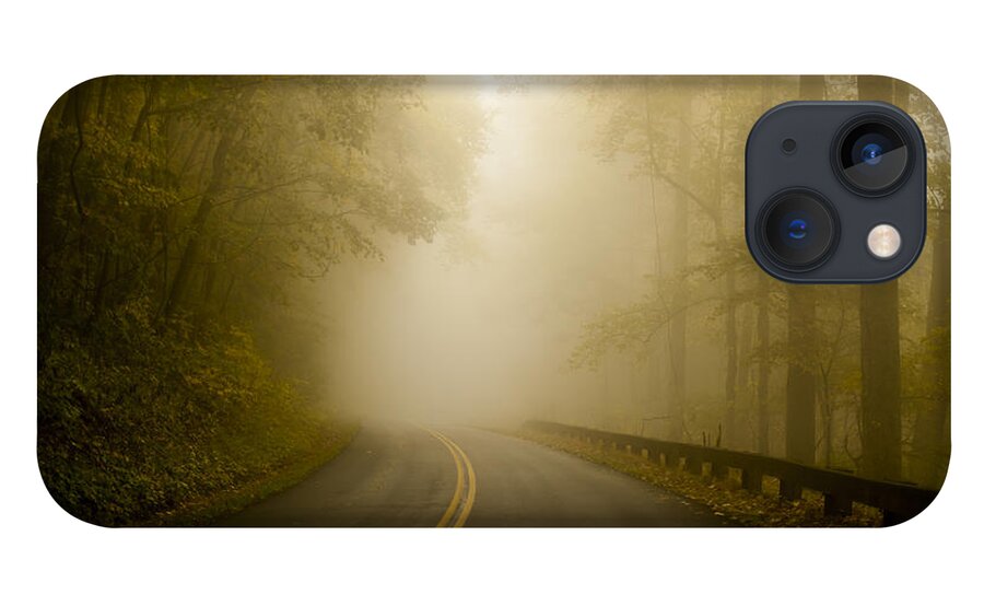 Autumn Mist Blue Ridge Parkway iPhone 13 Case featuring the photograph Autumn Mist Blue Ridge Parkway by Terry DeLuco