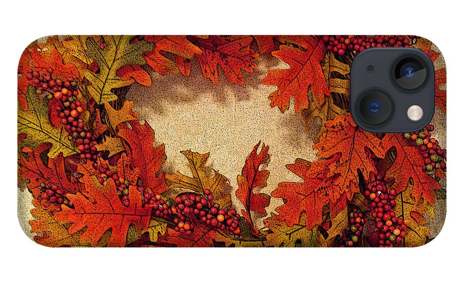 Autumn iPhone 13 Case featuring the photograph Autumn Wreath by Aimee L Maher ALM GALLERY