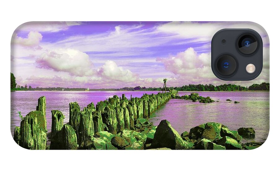 Kelley Point Park iPhone 13 Case featuring the photograph Avian Outpost by Laureen Murtha Menzl