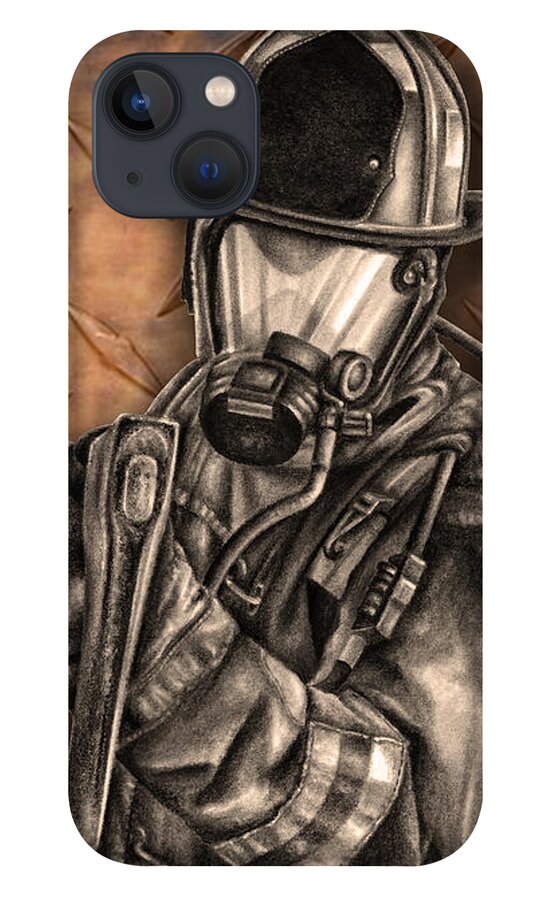 Firefighter iPhone 13 Case featuring the digital art Axe2 by Jodi Monroe