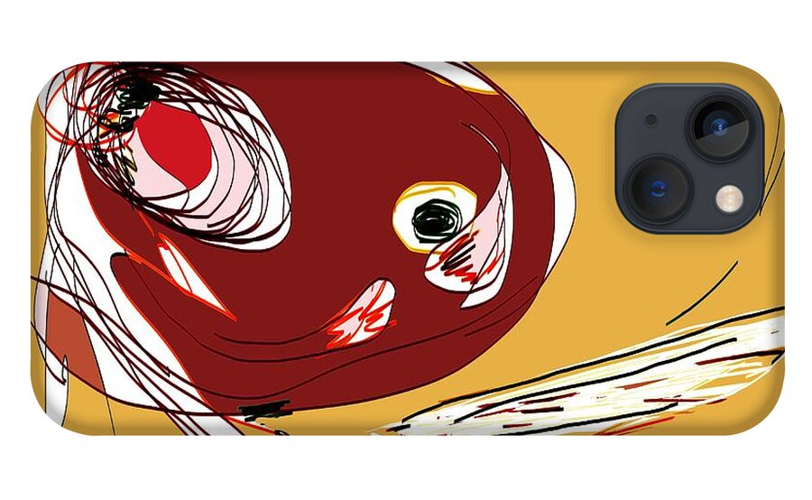 Bad Egg iPhone 13 Case featuring the digital art Bad Egg by Laureen Murtha Menzl