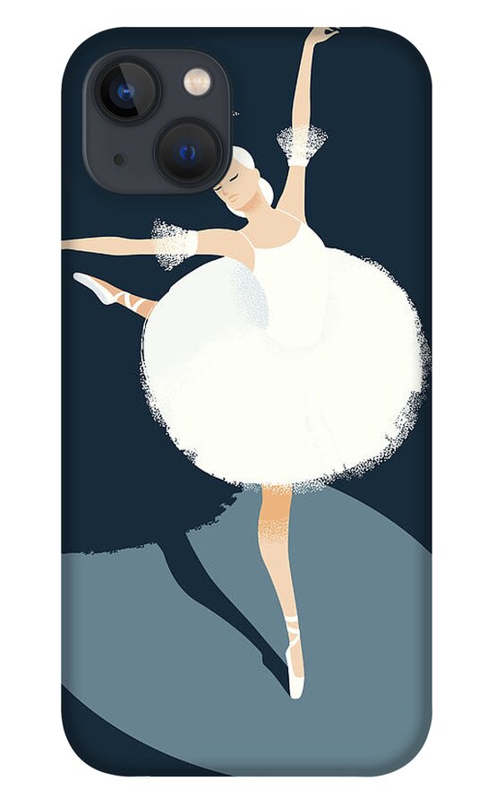 Ballet Dancer iPhone 13 Case featuring the digital art Ballerina Dancing by Mcmillan Digital Art