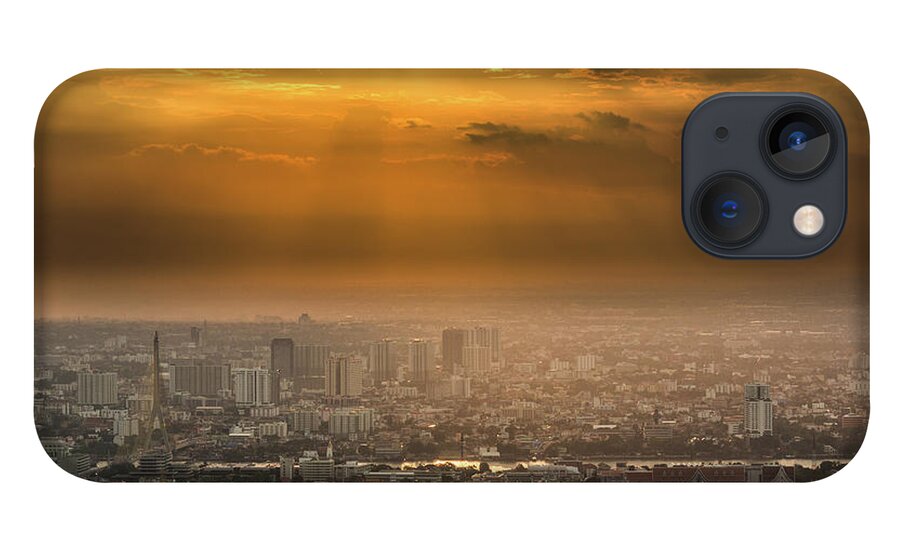 Tranquility iPhone 13 Case featuring the photograph Bangkok Is Burning by @ Didier Marti
