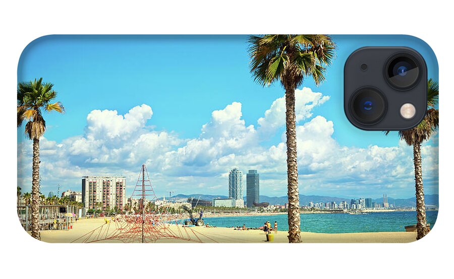Catalonia iPhone 13 Case featuring the photograph Barcelona Coastline by Nikada