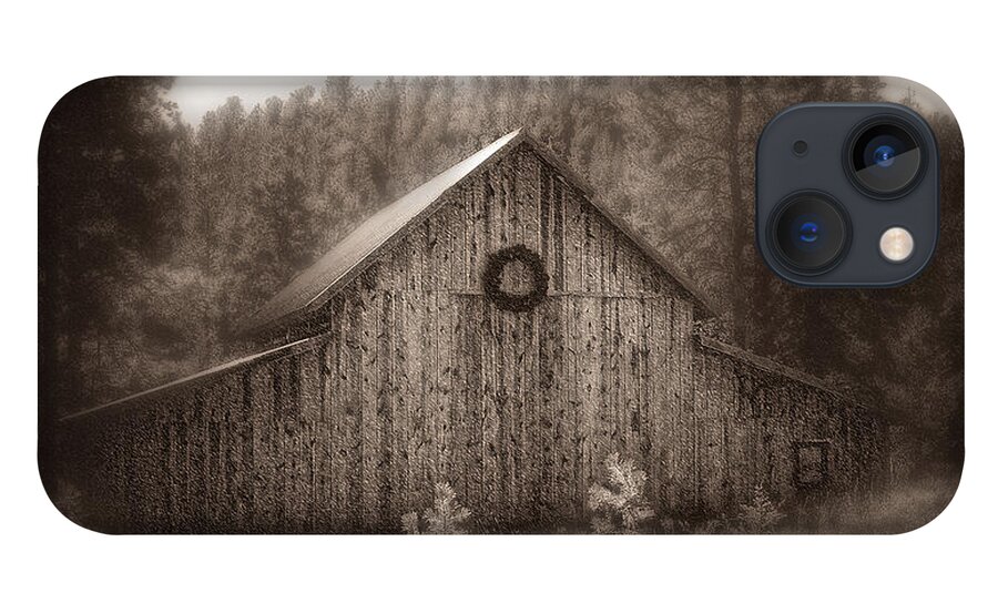 Barn iPhone 13 Case featuring the photograph First Snow in November by Amanda Smith