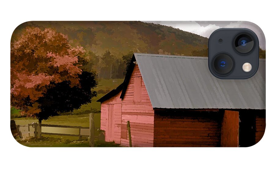 Red Barn iPhone 13 Case featuring the photograph Barn in Vermont by Kathleen Gauthier