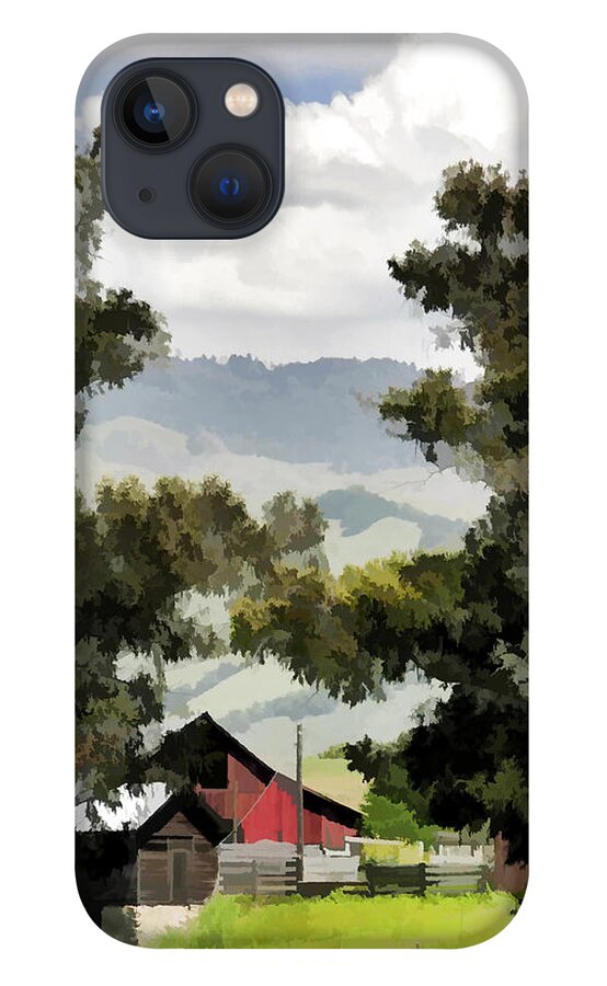 Barn iPhone 13 Case featuring the photograph Barn on Santa Rosa Road by Kathleen Gauthier