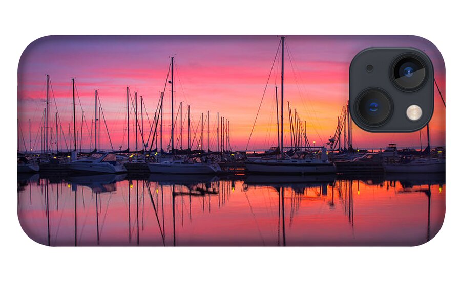 Bayfield Wisconsin iPhone 13 Case featuring the photograph Bayfield Wisconsin Magical Morning Sunrise by Wayne Moran