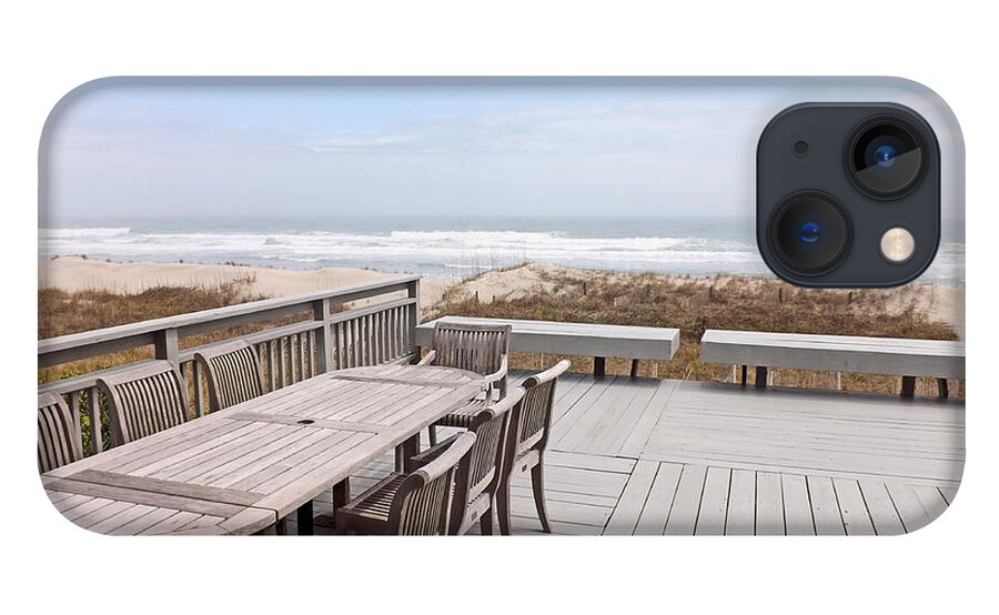 Background iPhone 13 Case featuring the photograph Beach View by Bill TALICH