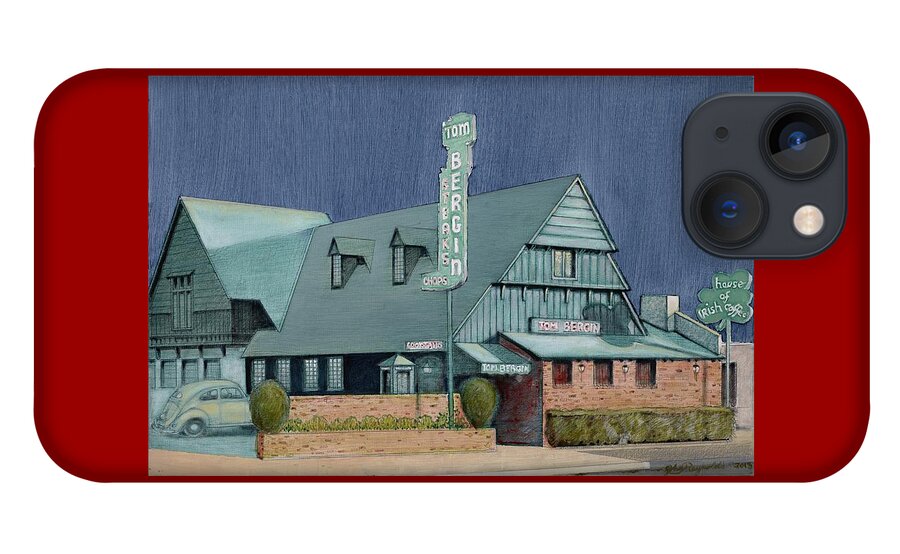 Tom Bergins iPhone 13 Case featuring the painting Bergins by John Reynolds
