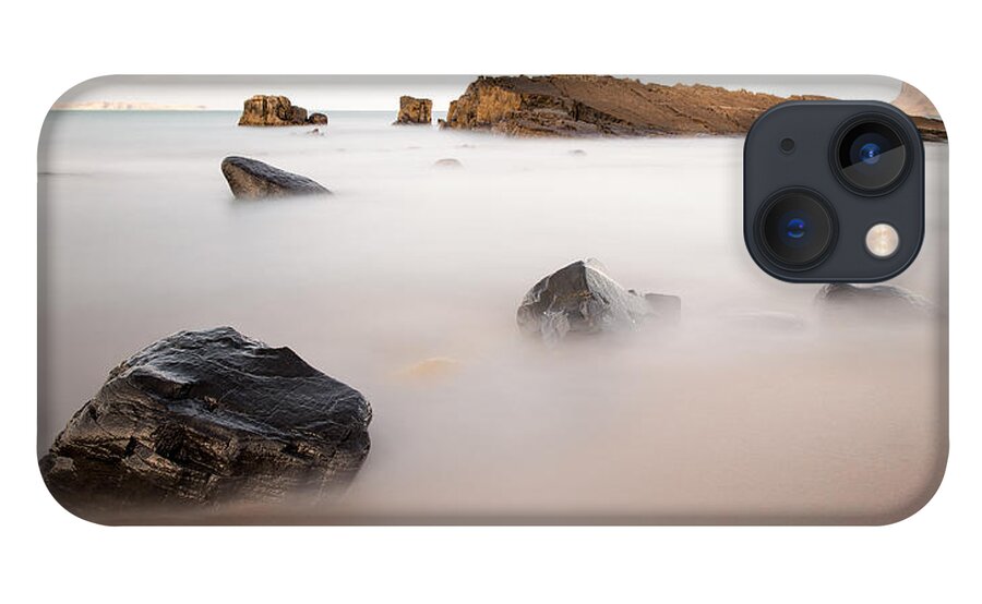 Pans Rock iPhone 13 Case featuring the photograph Black Rock by Nigel R Bell