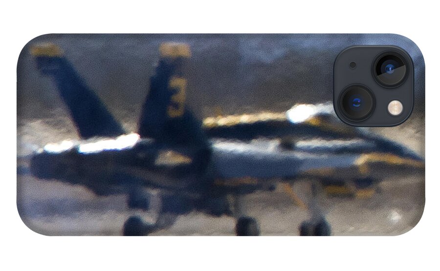 Aviation iPhone 13 Case featuring the photograph Blue Angels Number 3 On The Runway by Jim Moss