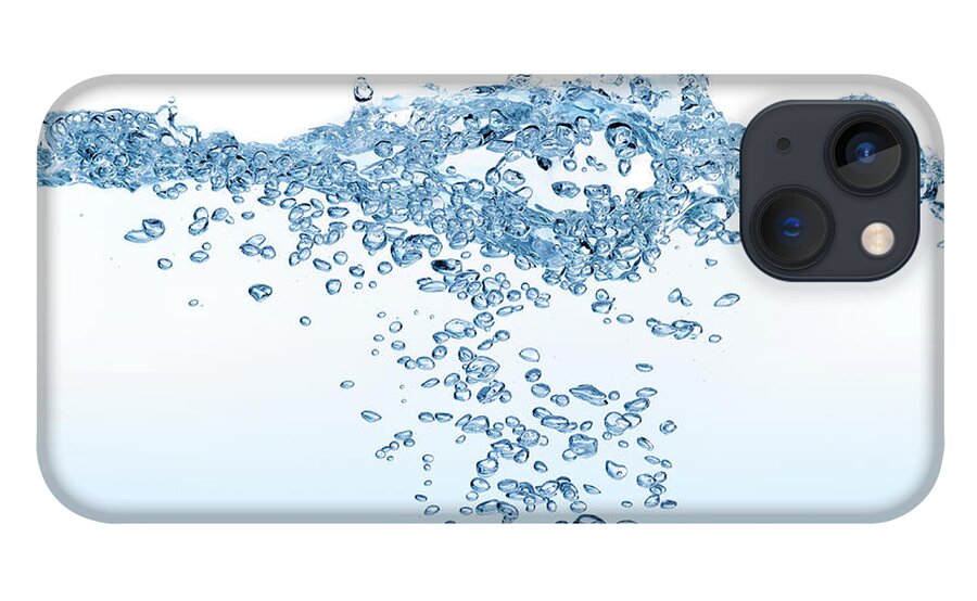 Underwater iPhone 13 Case featuring the photograph Blue Bubbles by Plainview