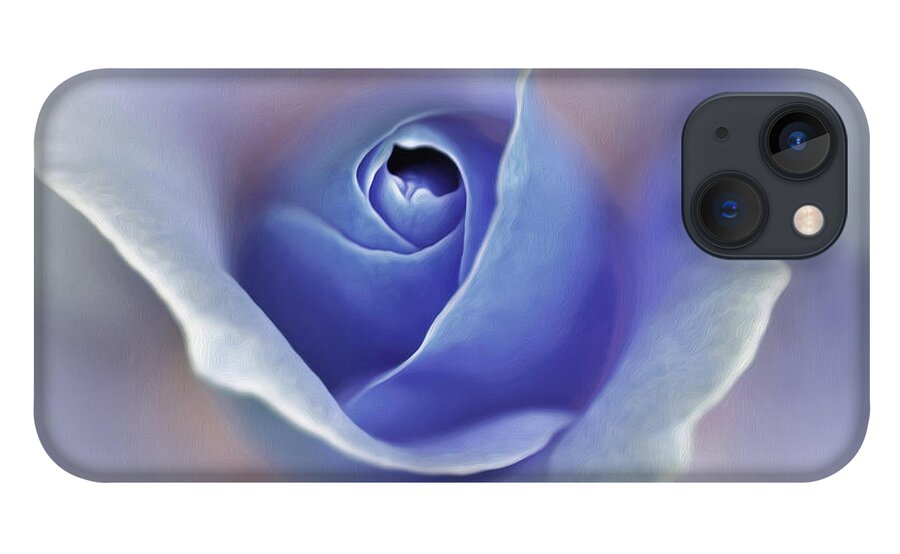 Photography iPhone 13 Case featuring the photograph Blue Elegance by Kaye Menner