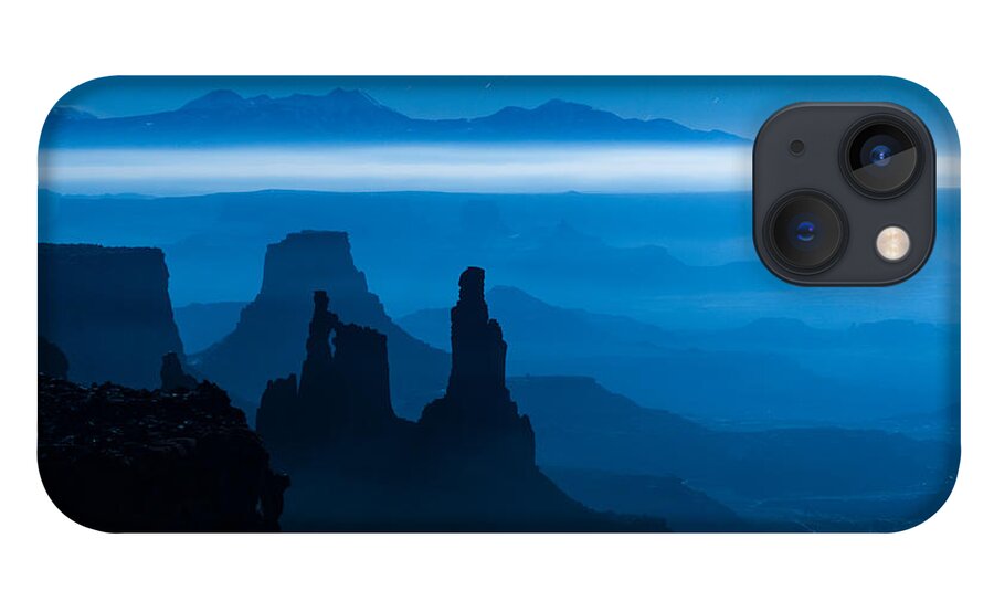 Utah iPhone 13 Case featuring the photograph Blue Moon Mesa by Dustin LeFevre