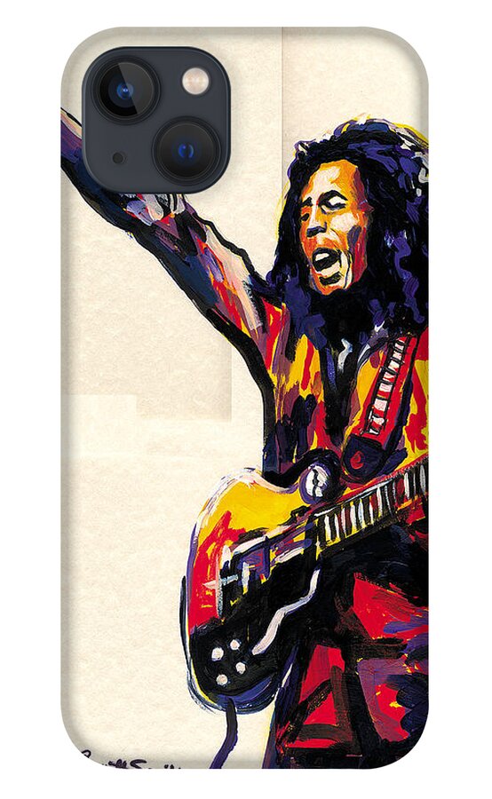 Everett Spruill iPhone 13 Case featuring the painting Bob Marley - One Love by Everett Spruill