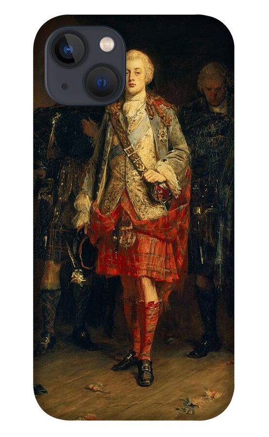 John Pettie iPhone 13 Case featuring the painting Bonnie Prince Charlie by MotionAge Designs