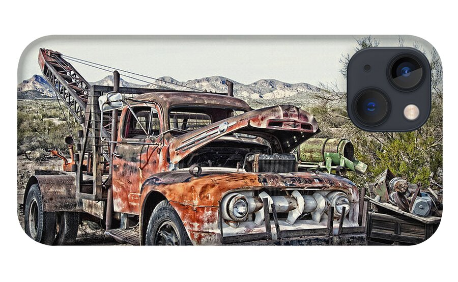 Tow iPhone 13 Case featuring the photograph Breakdown Truck Break Down by Lee Craig