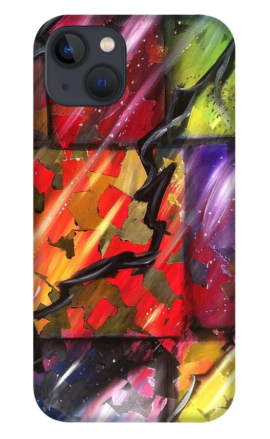 Seasons To The Soul iPhone 13 Case featuring the painting Seasons by Ruben Archuleta - Art Gallery