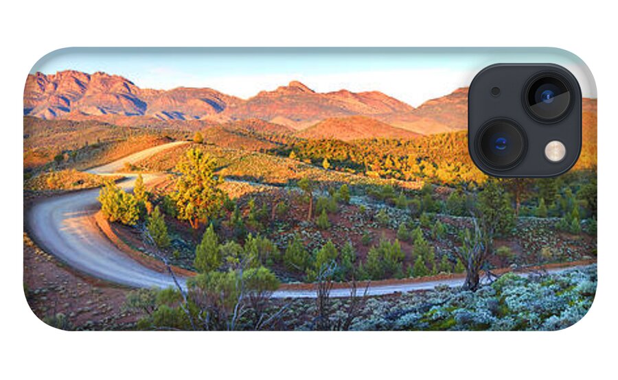 Bunyeroo Valley Flinders Ranges South Australia Australian Landscape Landscapes Pano Panorama Outback Early Morning Wilpena Pound iPhone 13 Case featuring the photograph Bunyeroo Valley by Bill Robinson