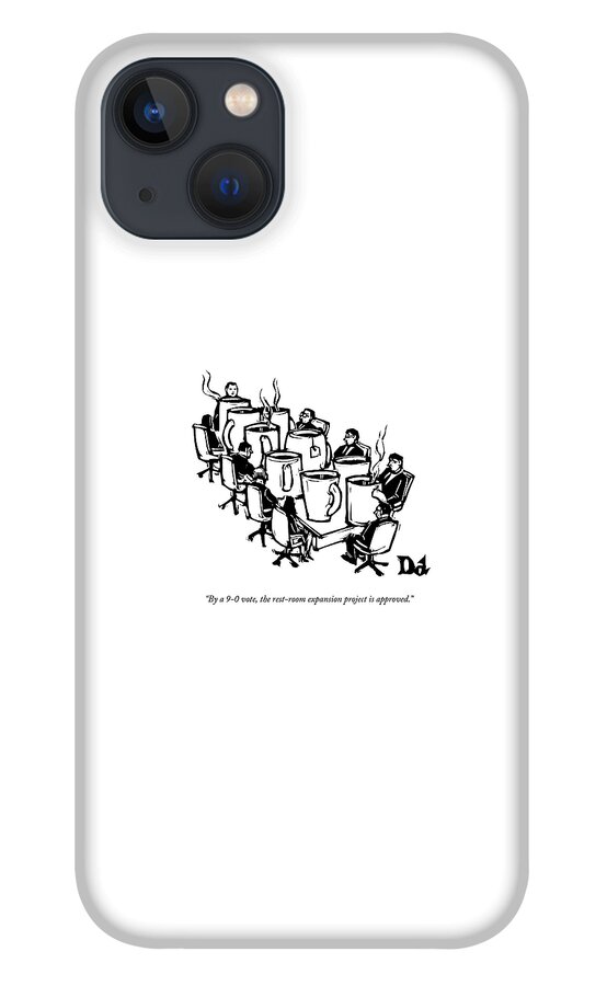 Businessmen Sit Around Conference Table iPhone 13 Case