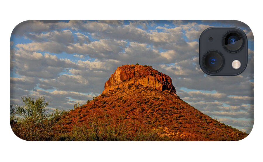 Wickenburg iPhone 13 Case featuring the photograph Butte At Sunrise by John Langdon
