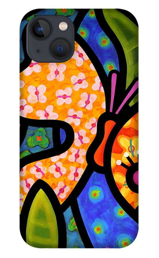 Butterfly iPhone 13 Case featuring the painting Butterfly Jungle by Steven Scott