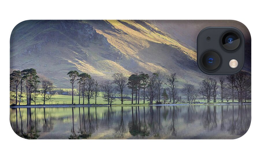 Scenics iPhone 13 Case featuring the photograph Buttermere Pines by John Lever Photography.