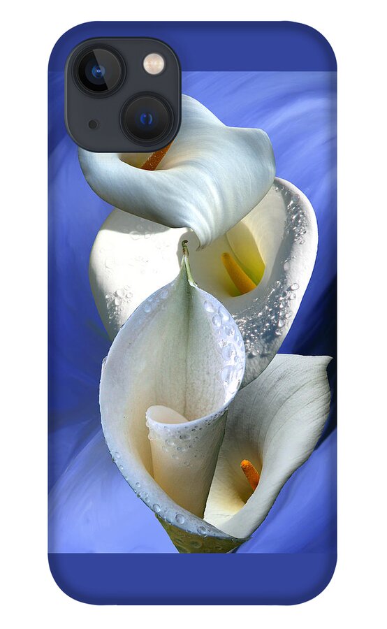 Calla iPhone 13 Case featuring the digital art Calla Composition by Lisa Yount