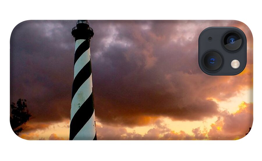 Lighthouse iPhone 13 Case featuring the photograph Cape Hatteras Sunset by Nick Zelinsky Jr