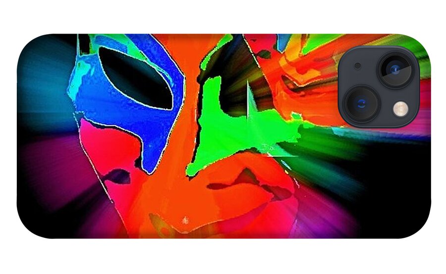 Carnival Mask In Abstract iPhone 13 Case featuring the photograph Carnival Mask in Abstract by Blair Stuart