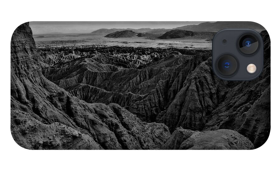  iPhone 13 Case featuring the photograph Carrizo Badlands BW Nov 2013 by Jeremy McKay
