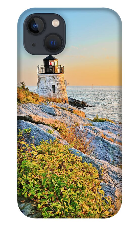 Castle iPhone 13 Case featuring the photograph Castle Hill Lighthouse 1 Newport by Marianne Campolongo