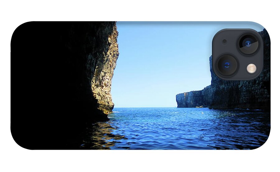 Tranquility iPhone 13 Case featuring the photograph Caves In Comino by Photos Taken By Me On My Adventure Around The World