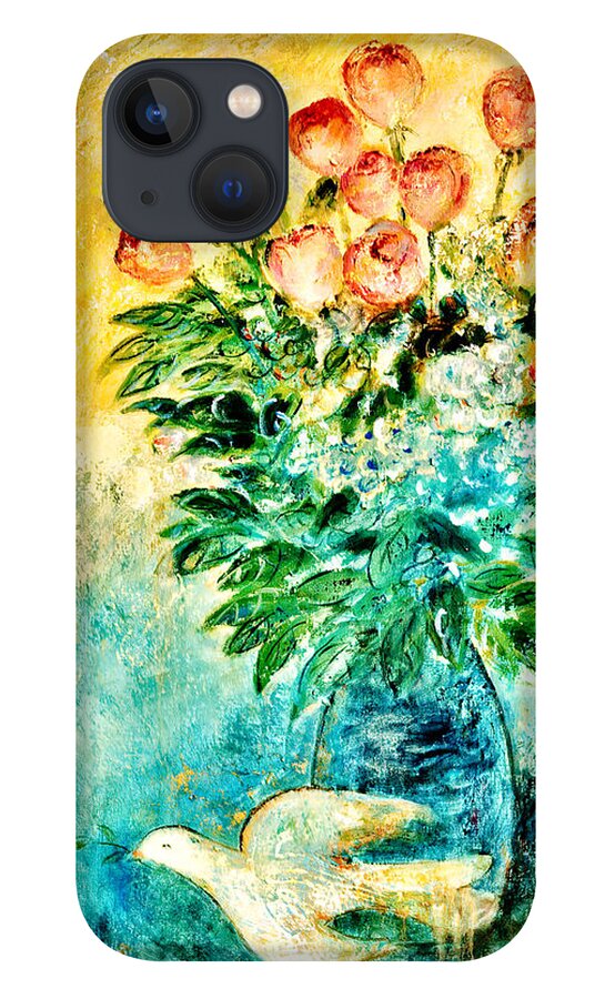 Oil iPhone 13 Case featuring the painting Celebration 4 by Shijun Munns