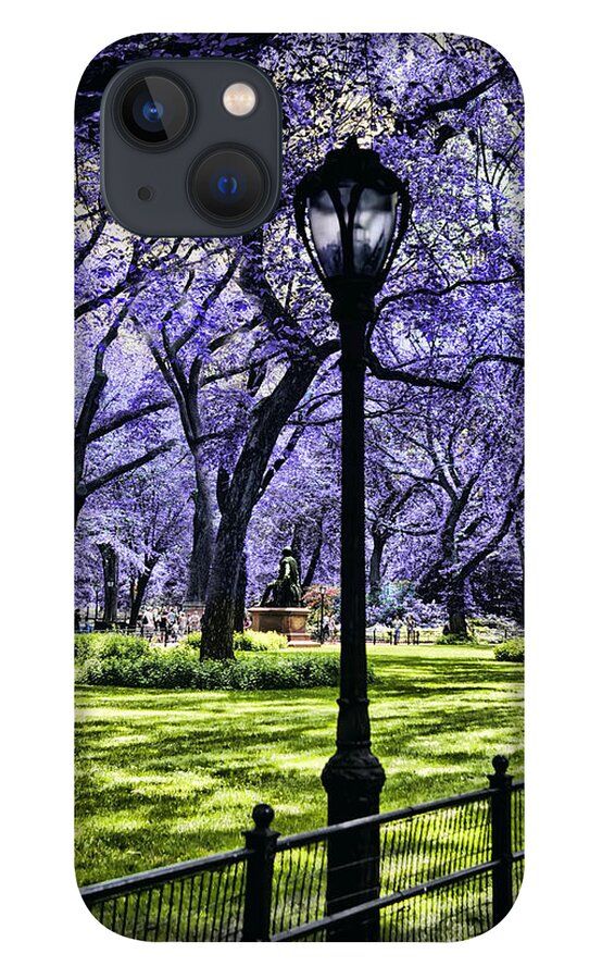 Evie iPhone 13 Case featuring the photograph Central Park in the Spring by Evie Carrier