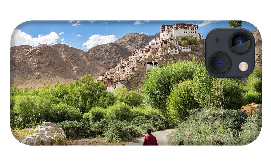 People iPhone 13 Case featuring the photograph Chemre Or Chemrey Monastery, Near Leh by Peter Adams